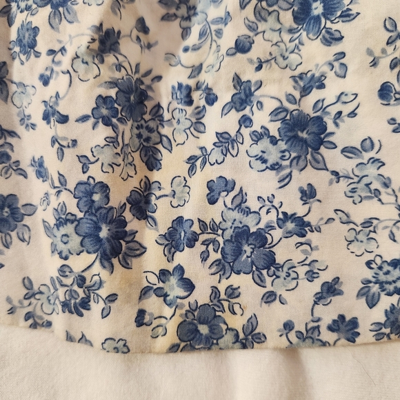 Ralph Lauren Blue White Floral Dress and Bloomer Set - Picture 4 of 7